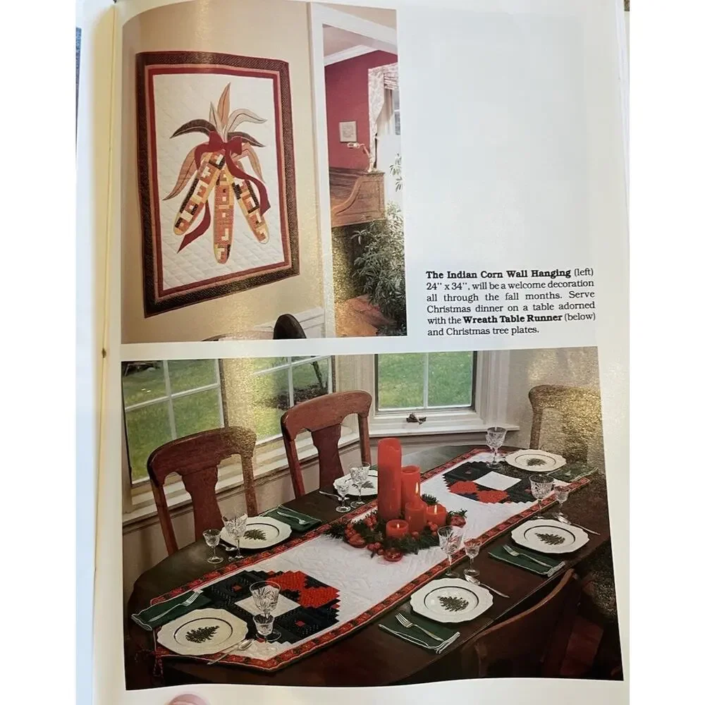 Quilting Patterns That Patchwork Place Holiday Happenings Book‎ Vintage 1987